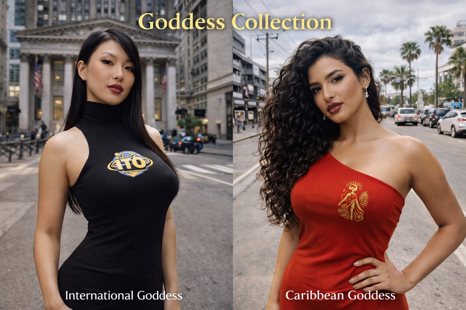 Caribbean Goddess One-Shoulder Dress - Goddess Collection