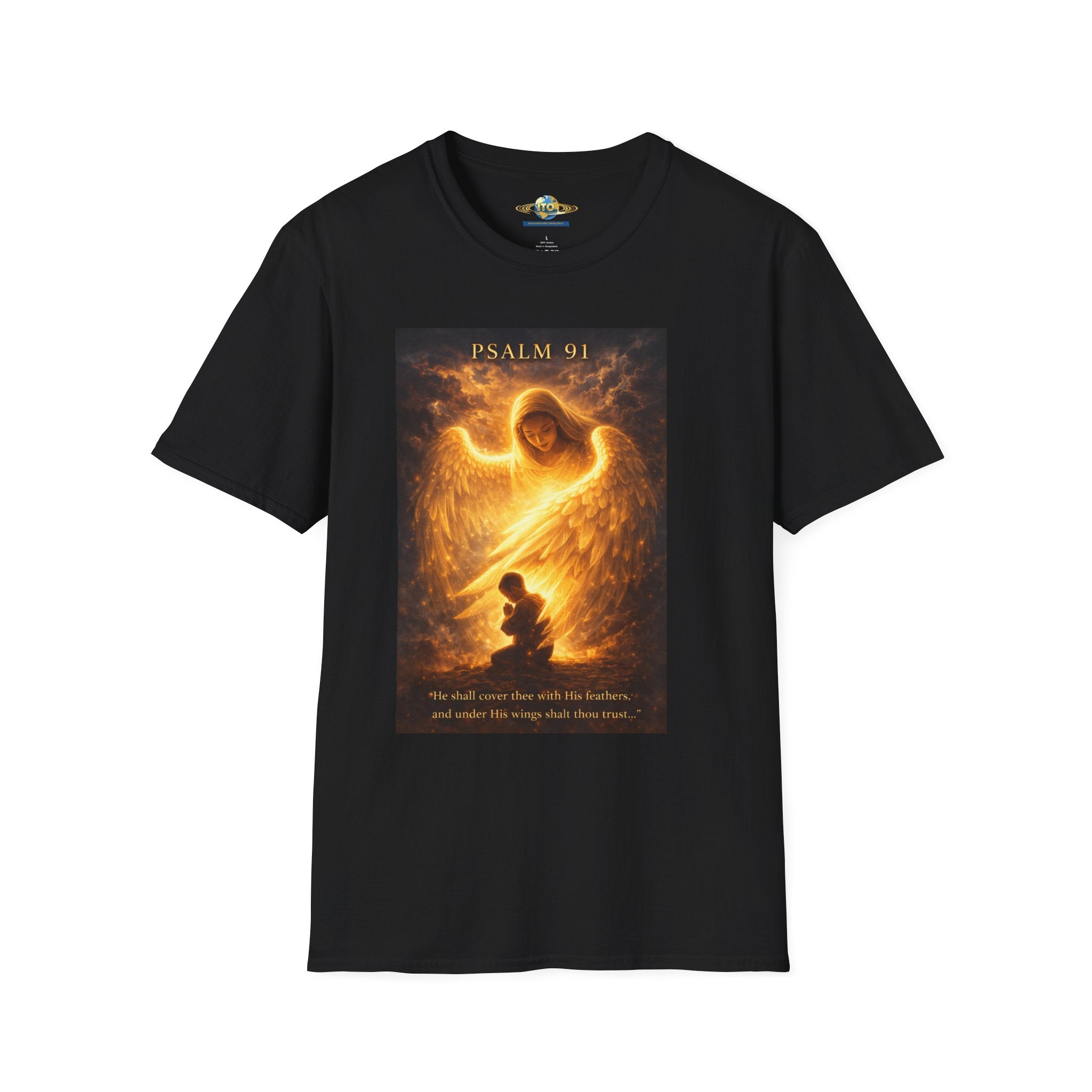 Psalm 91 Guardian Angel T-Shirt — Inspirational Christian Faith Tee