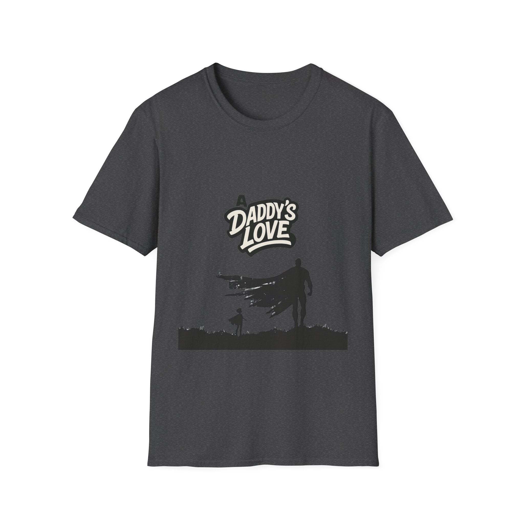 Daddy’s Love T-Shirt — Superhero Dad Silhouette Father’s Day Tee