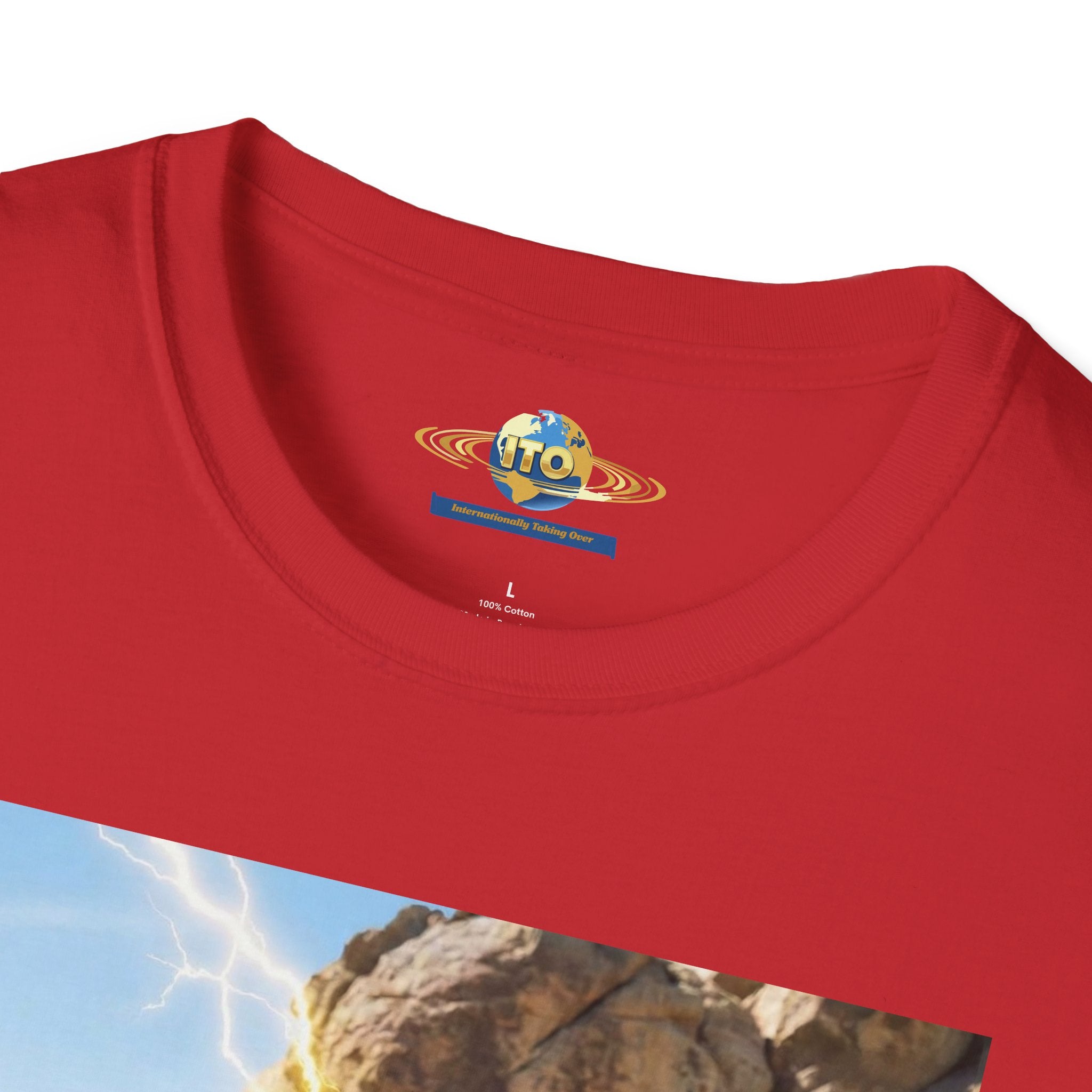 Superhero Action Photo T-Shirt — Dynamic Superman & Batman Graphic Tee