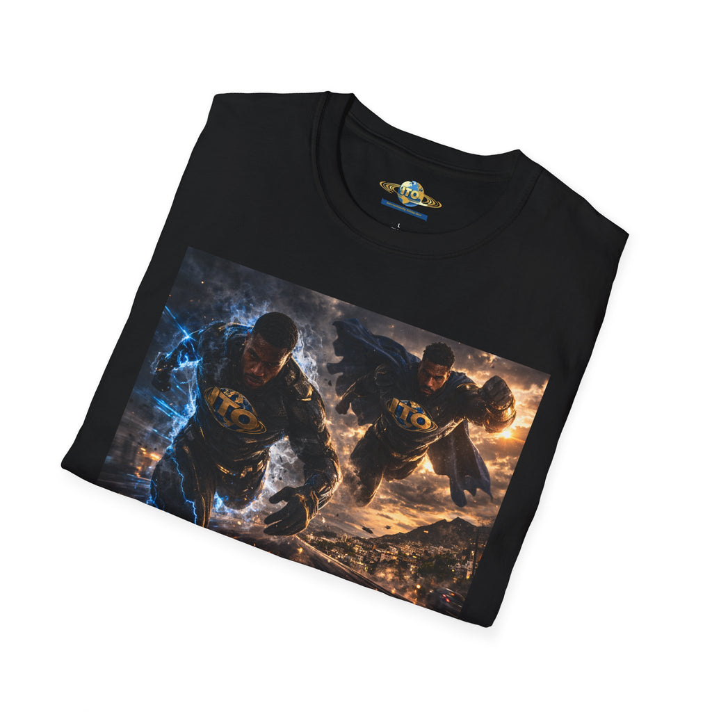 Heroic Lightning vs. Fire Action T-Shirt
