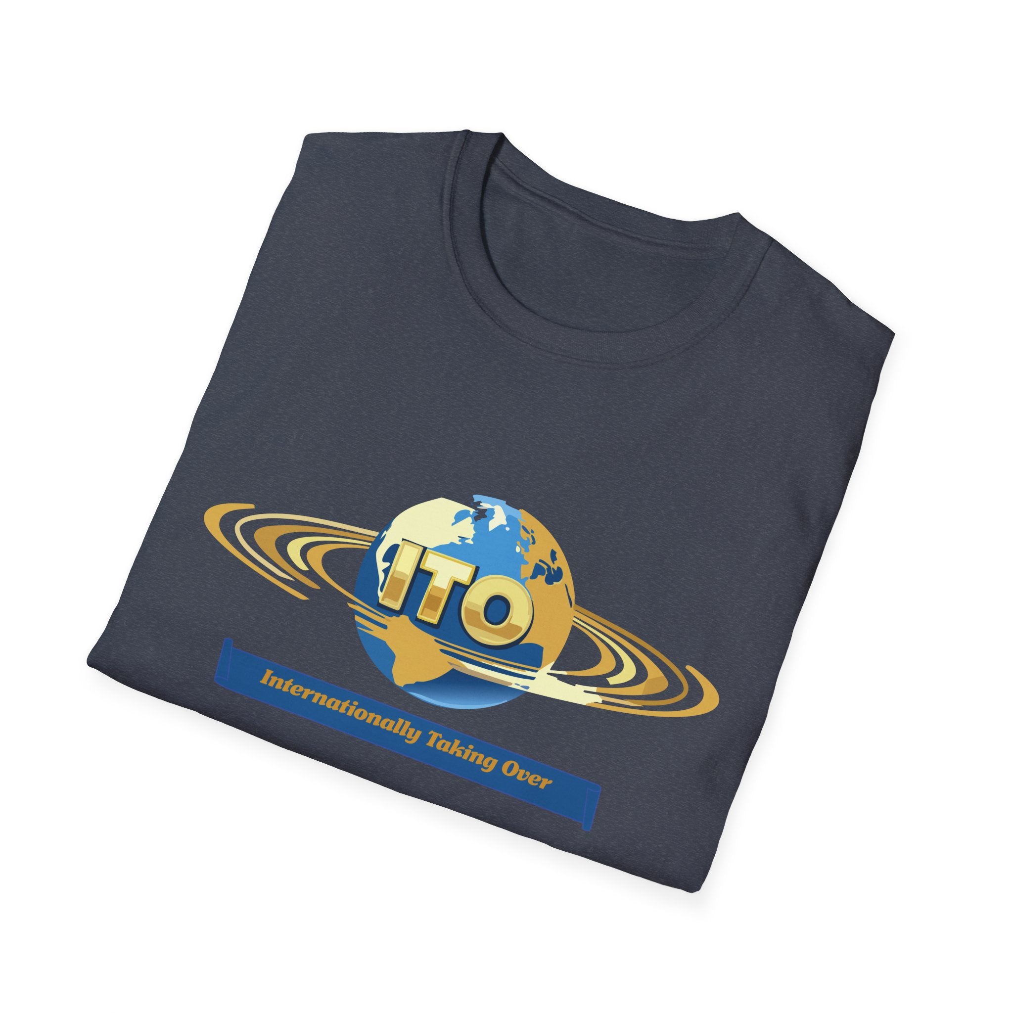 UFO Globe Logo T-Shirt — "Interuniversity Talking One" Graphic Tee