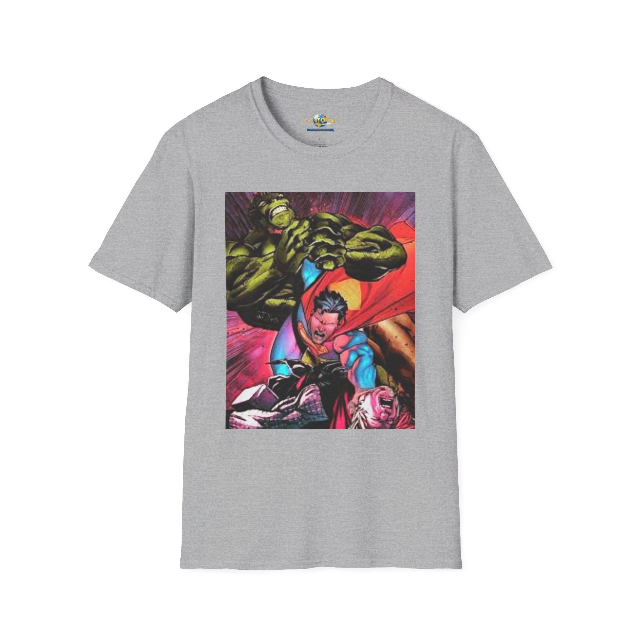 Superhero Mashup T‑Shirt — Dynamic Comic Art Tee