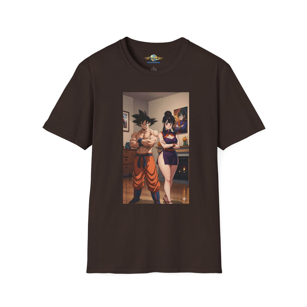 Anime Couple Graphic T-Shirt — Cozy Home Goku & Caulifla Poster Design