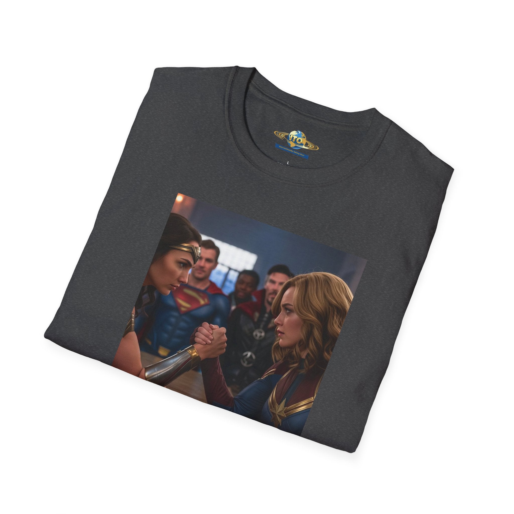 Ladies of power arm wrestle Unisex Softstyle T-Shirt