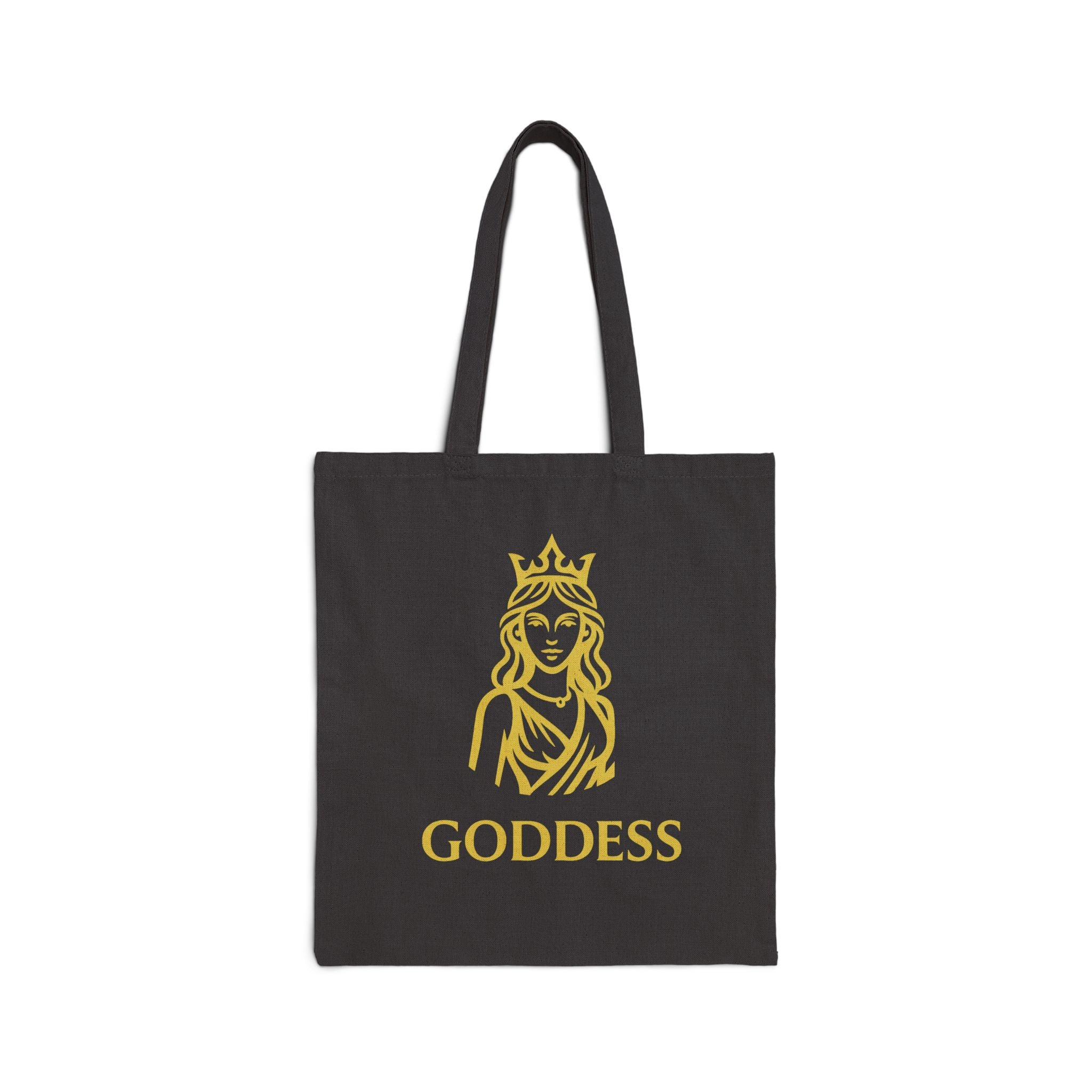 Goddess Tote Bag – Gold Crowned Woman Canvas Grocery & Everyday Tote