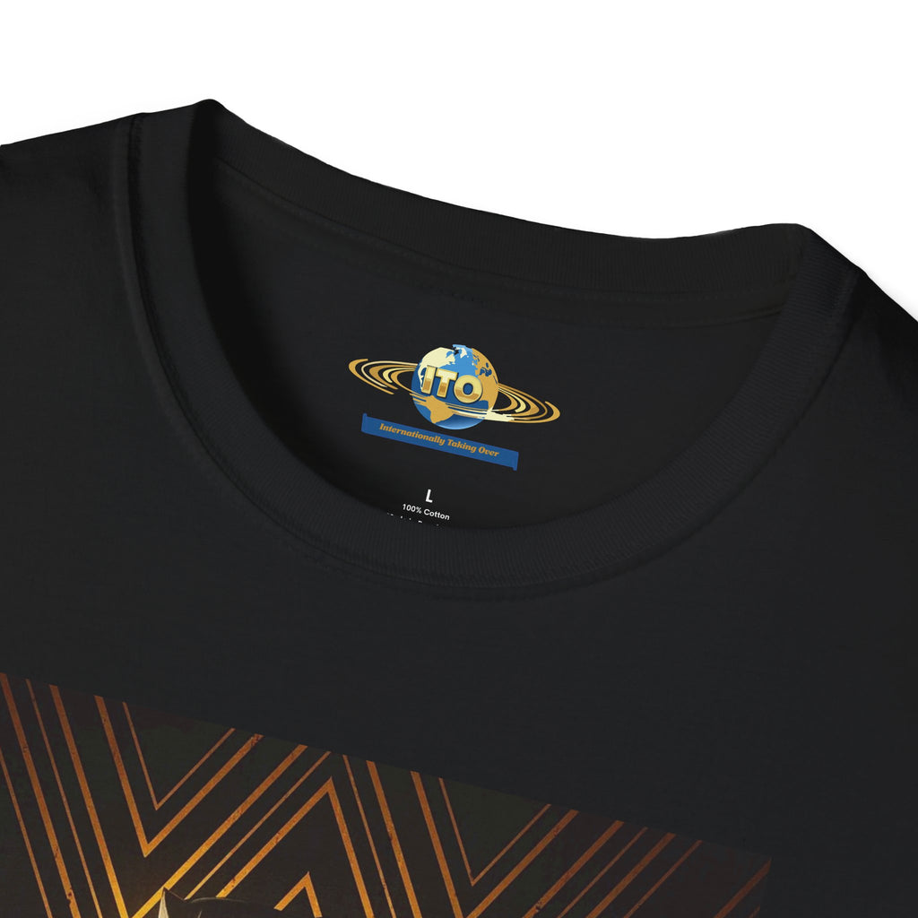 Black love Art T-Shirt — Gold Art Deco Oracle Illustration