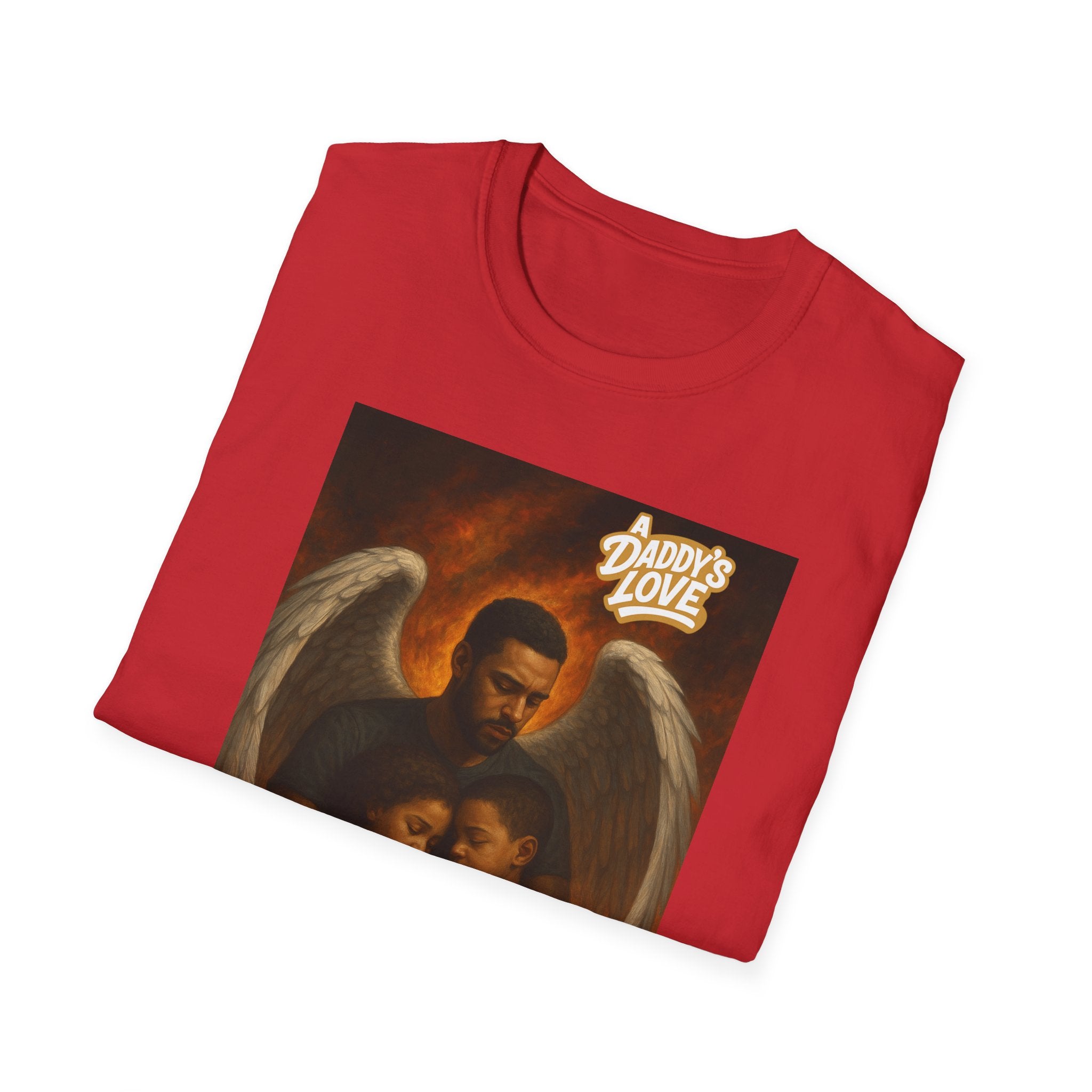 Angel Embrace T-Shirt – "Daddy's Love" Family Guardian Graphic Tee