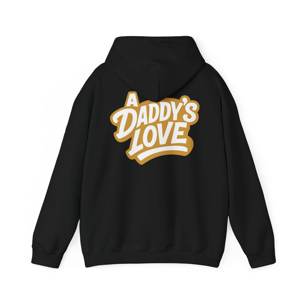 Daddy’s Love Hoodie — Retro Script Father Appreciation Sweatshirt