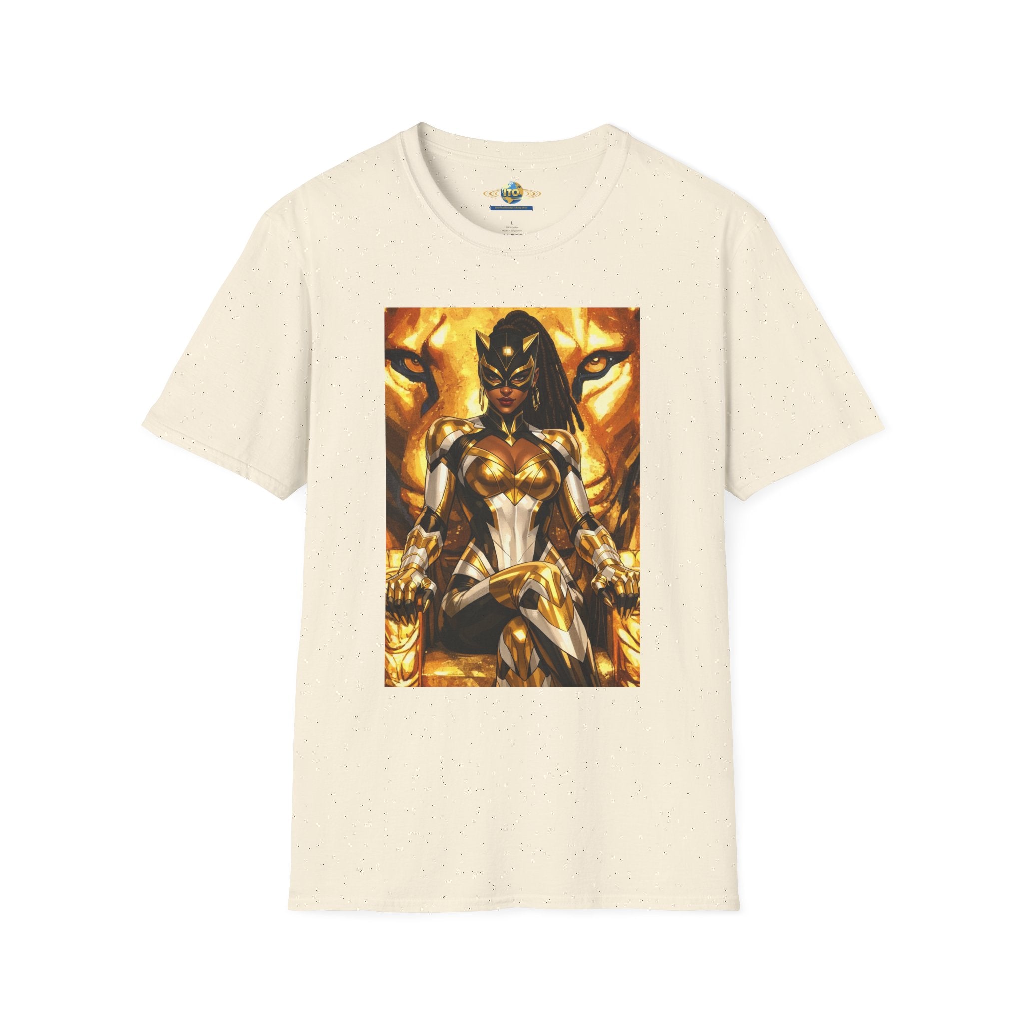 Black Panther-Inspired Graphic T-Shirt — Golden Warrior Marvel Art Tee