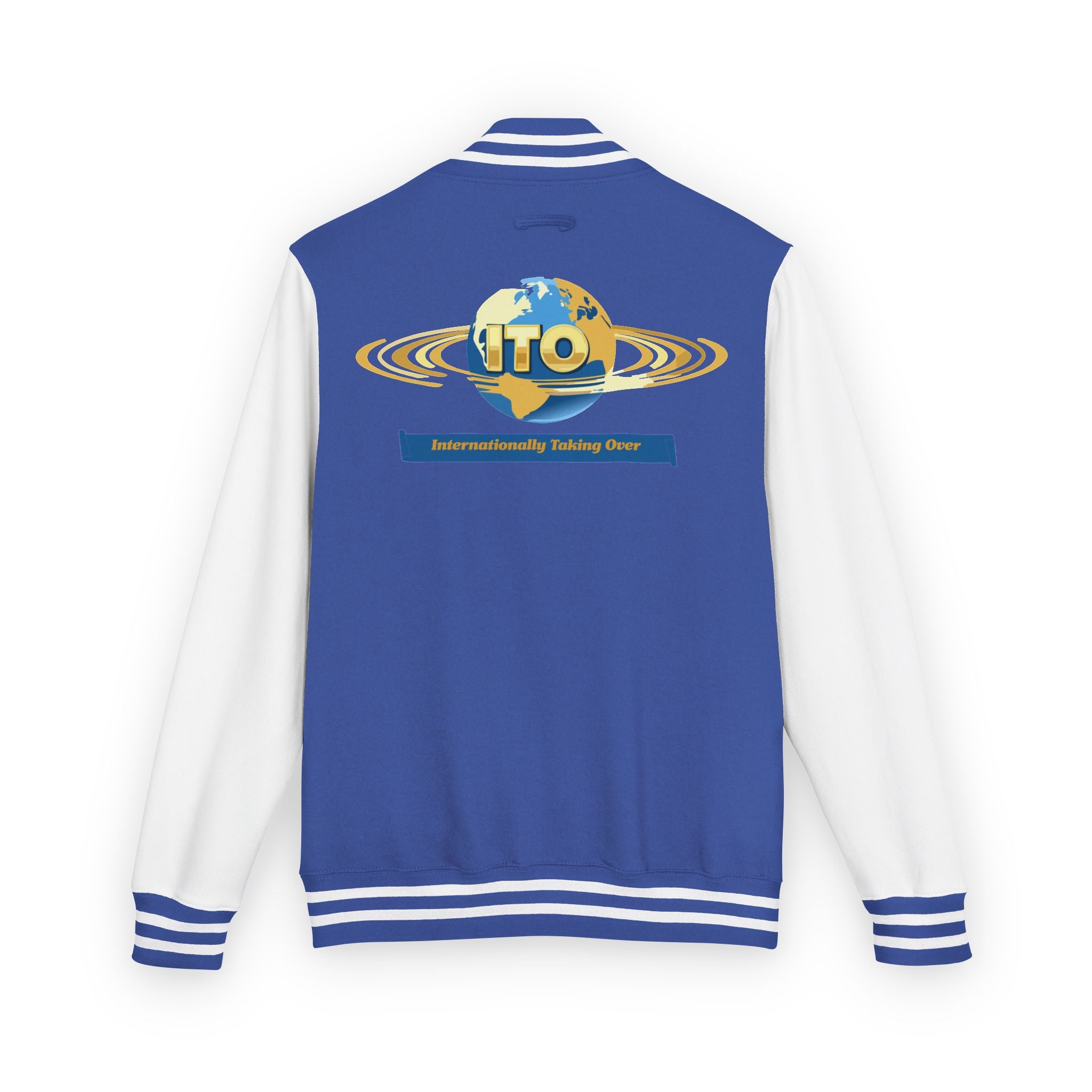 Letterman Jacket — UTO Interplanetary Travel Club Logo Varsity Jacket
