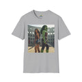 Wonder Warrior Duo T-Shirt — Female Gladiator & Green Hero Graphic Tee