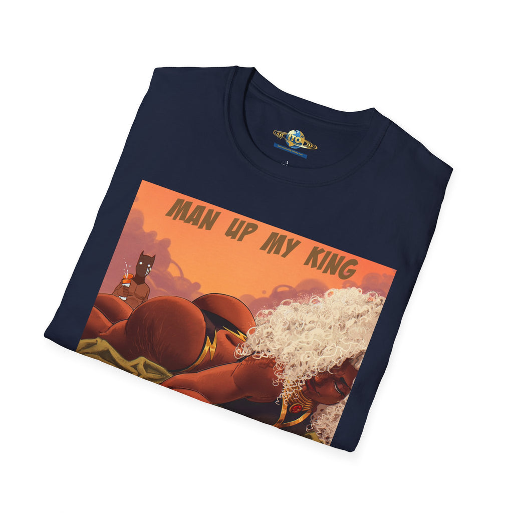 “Man Up My King” Retro Desert Art T‑Shirt