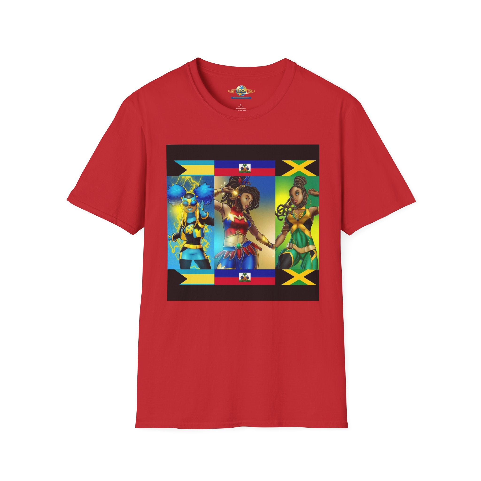 Caribbean Queens T-Shirt — Jamaican & Haitian Islander Women Design