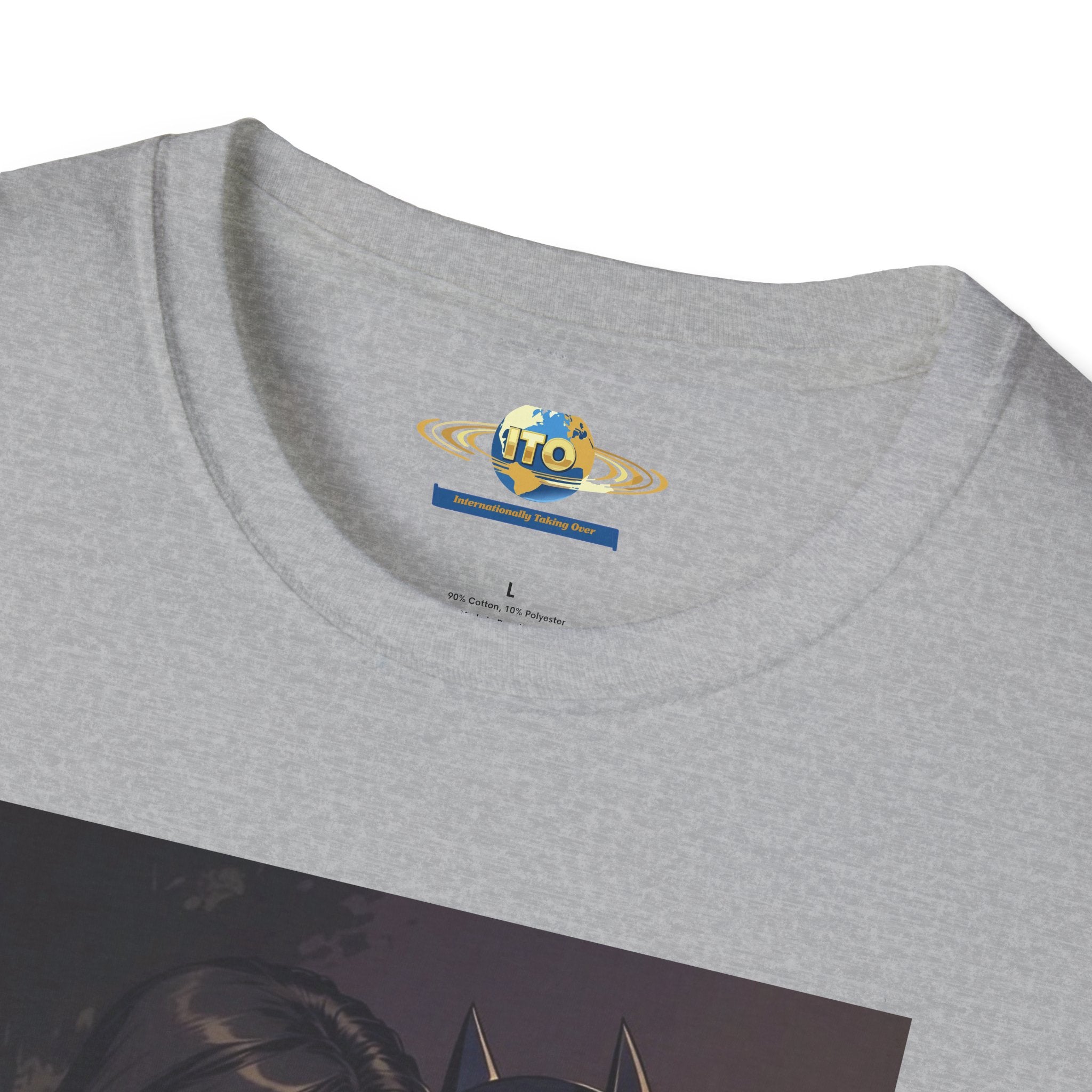 Batman & Wonder Woman Portrait T‑Shirt — Romantic Superhero Art Tee