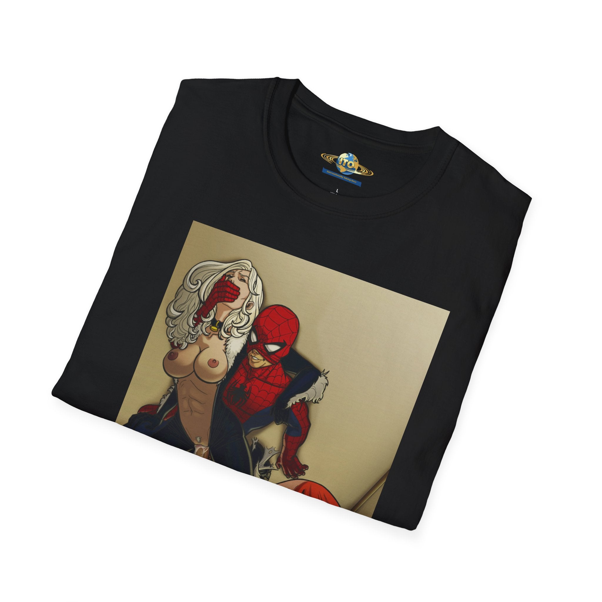 Spider Hero Comic Art T-Shirt — Web-Slinging Scene Graphic Tee