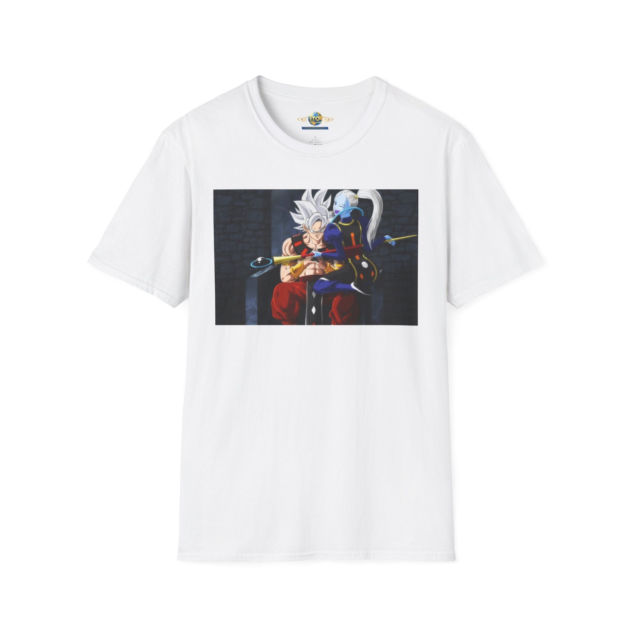 Anime Character Portrait Tee — Father and Child Illustration T-Shirt