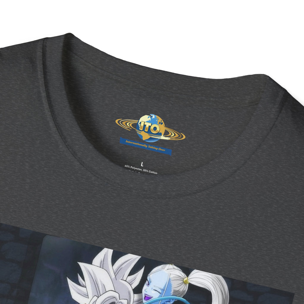 Anime Character Portrait Tee — Father and Child Illustration T-Shirt