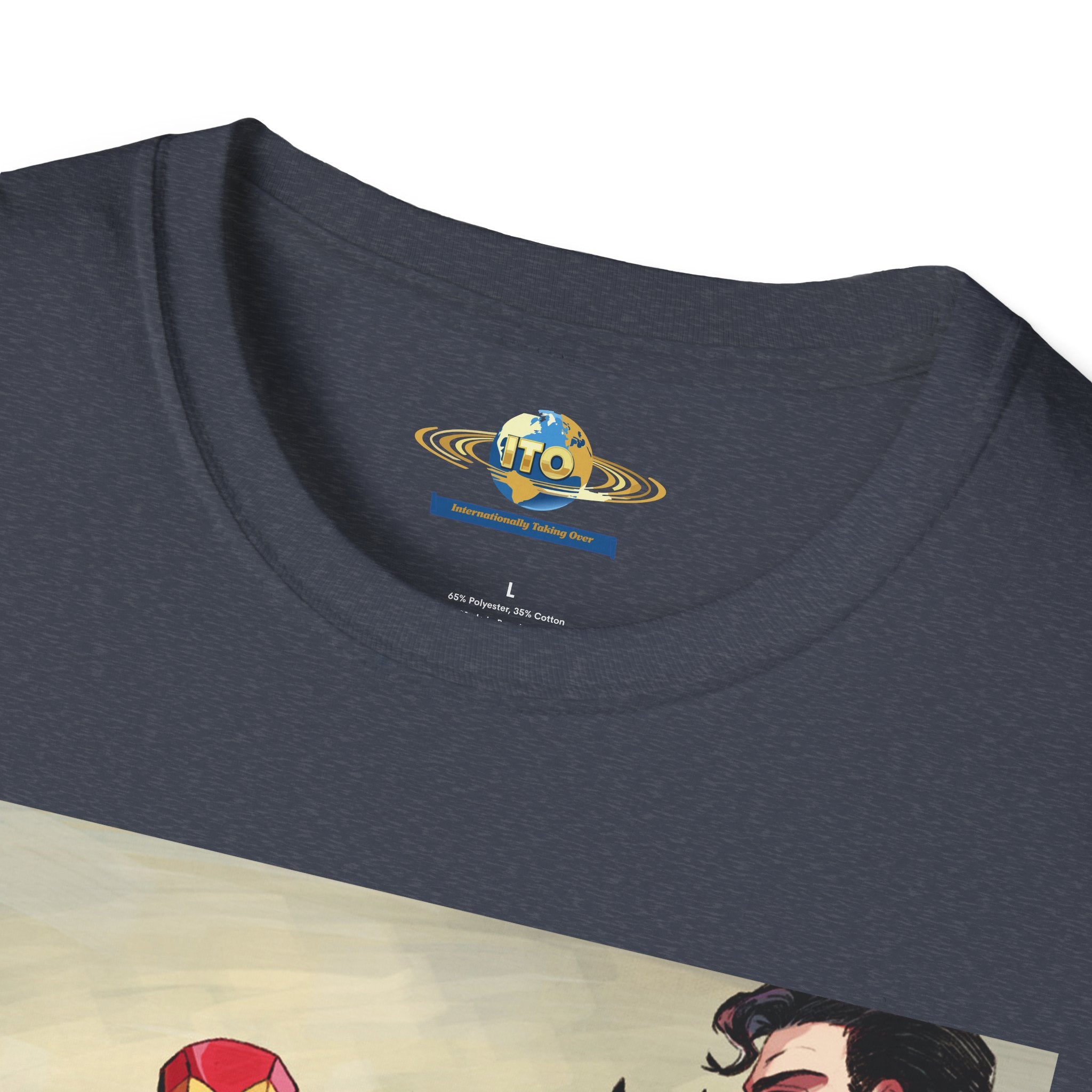 God vs God Arm wrestle  Unisex Softstyle T-Shirt