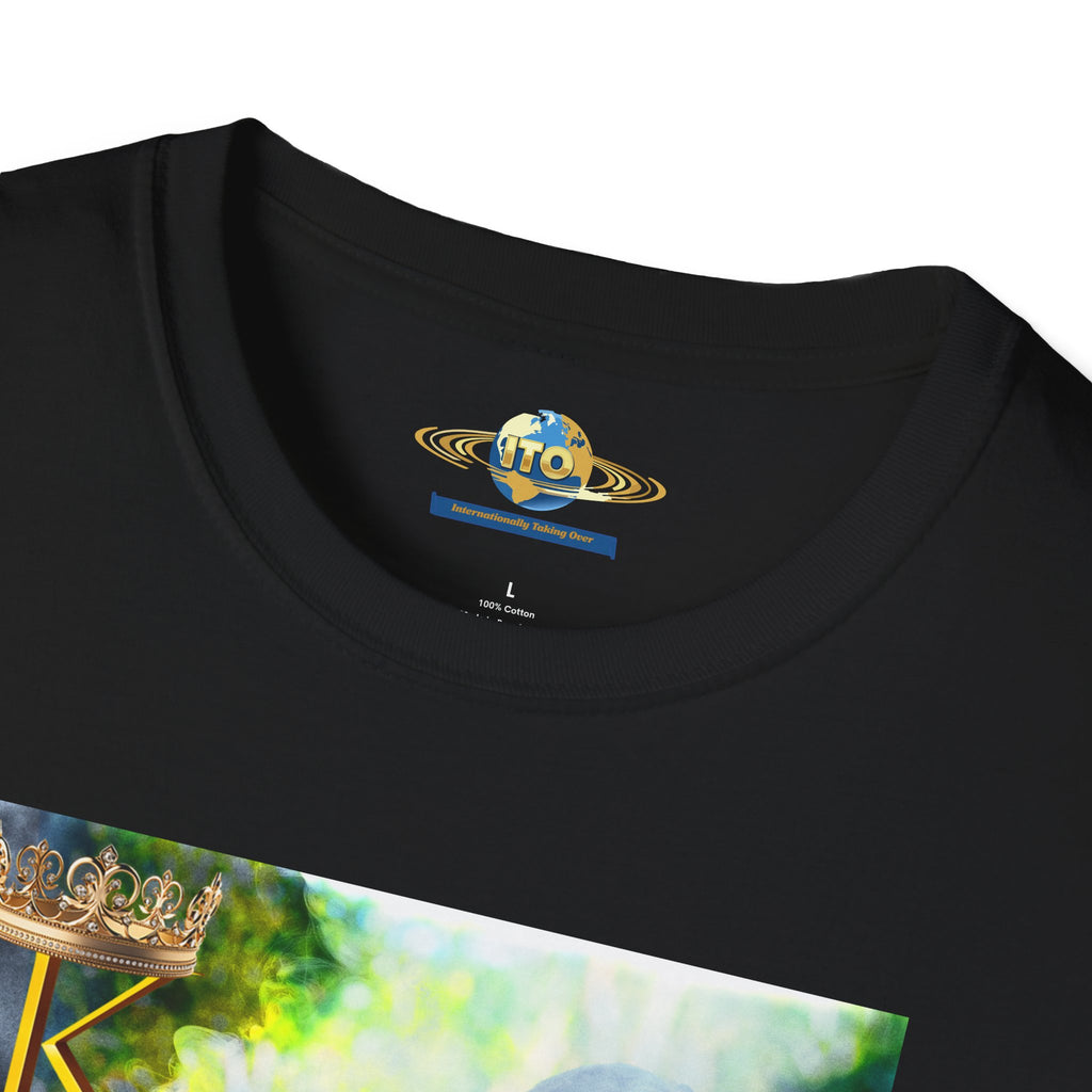 Surreal Smoke Portrait T-Shirt — Ethereal Figure Art Tee