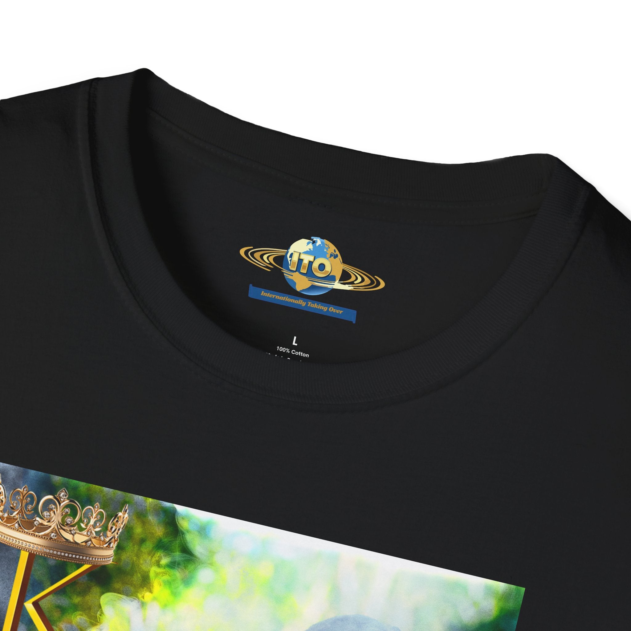 Surreal Smoke Portrait T-Shirt — Ethereal Figure Art Tee