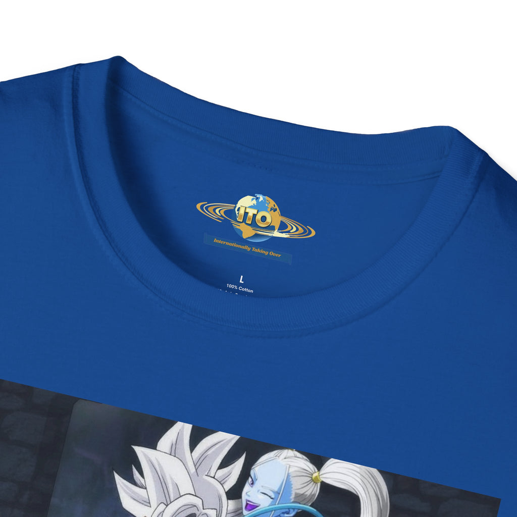 Anime Character Portrait Tee — Father and Child Illustration T-Shirt