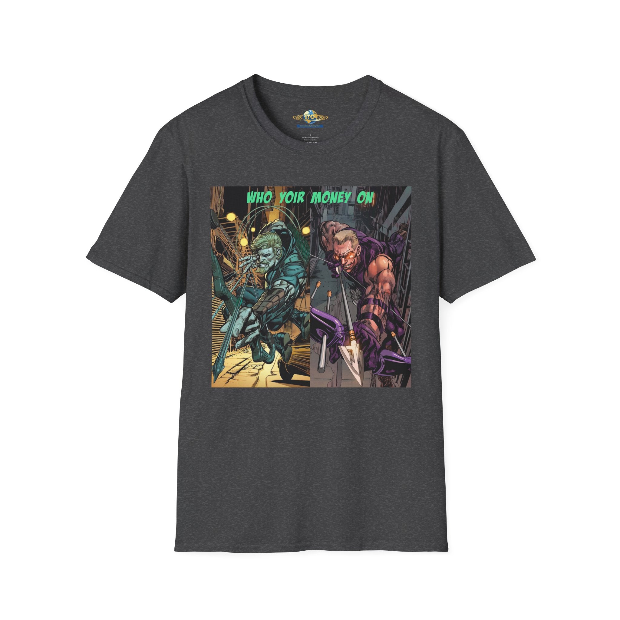 Graphic T‑Shirt — 'Who You Moving On' Cyberpunk Comic Art Tee