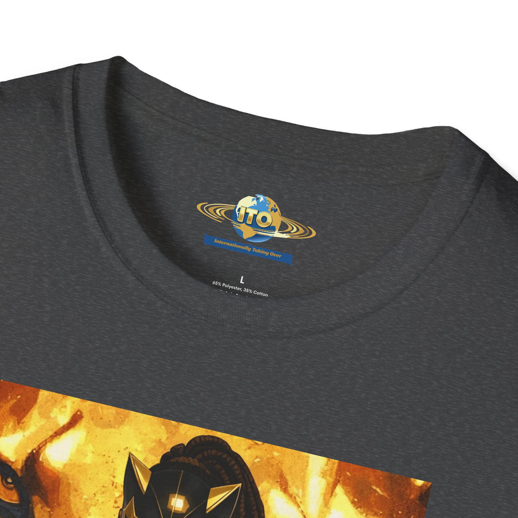 Black Panther-Inspired Graphic T-Shirt — Golden Warrior Marvel Art Tee