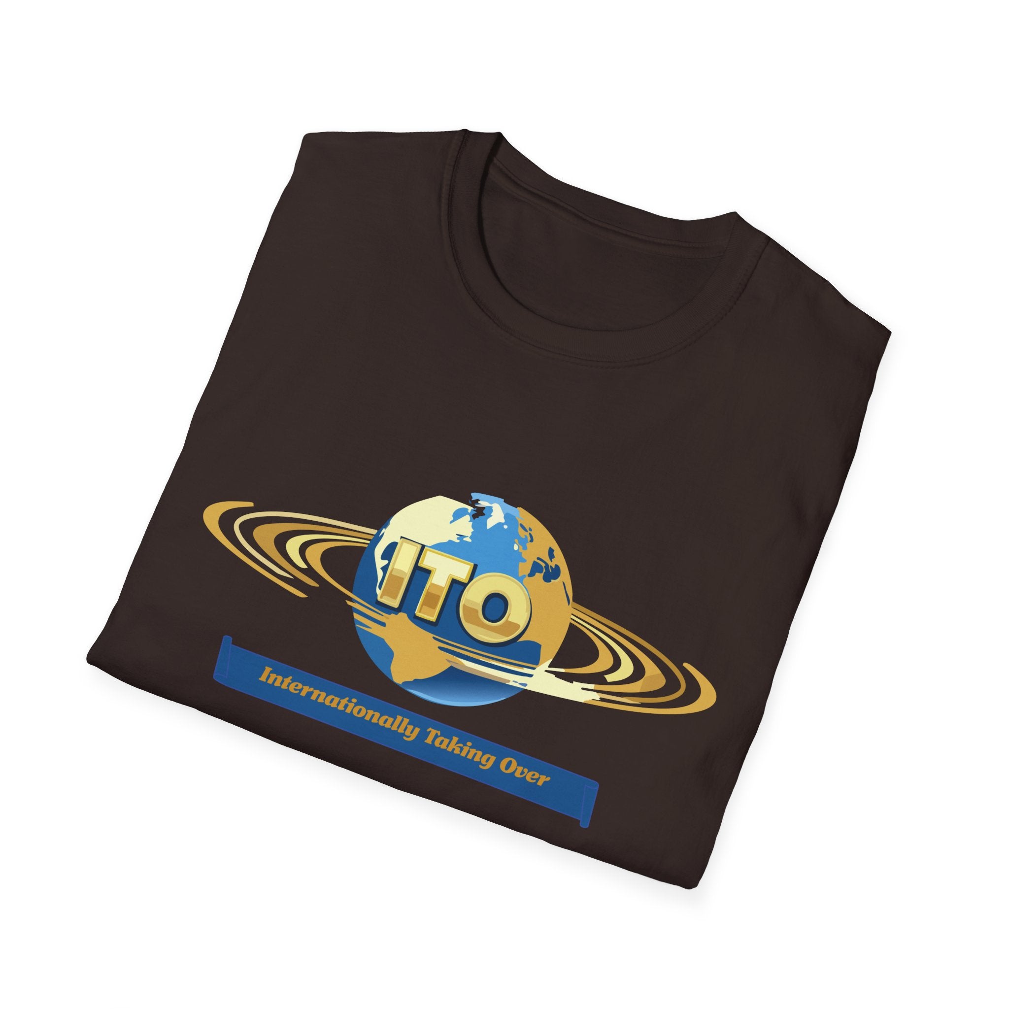 UFO Globe Logo T-Shirt — "Interuniversity Talking One" Graphic Tee
