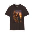 Graphic T-Shirt — Epic Sunset Heroine Scene Print