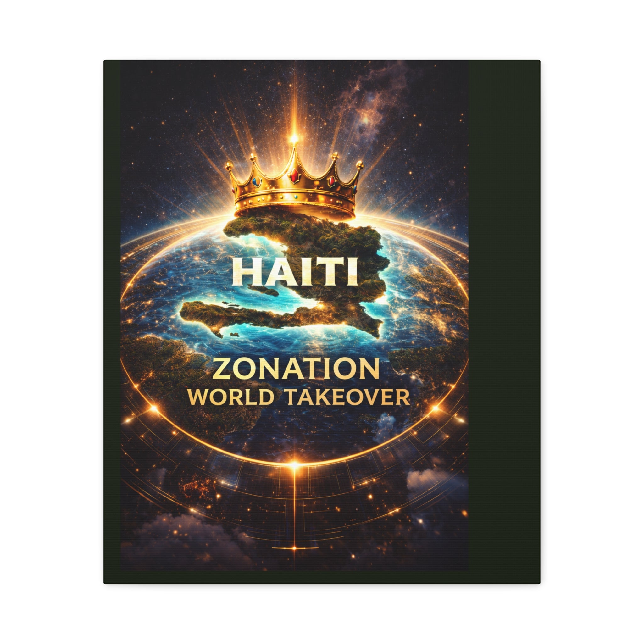 Haiti Zonation "World Takeover" Matte Canvas Wall Art