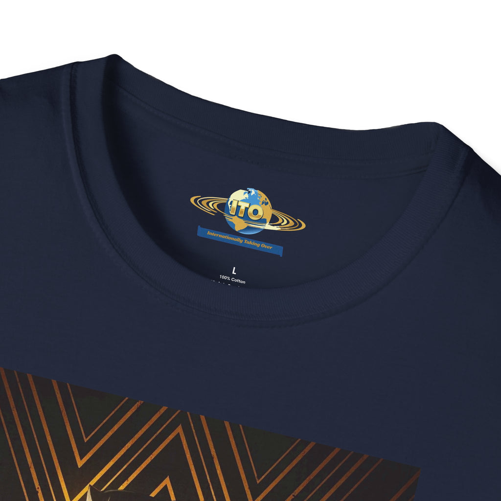 Black love Art T-Shirt — Gold Art Deco Oracle Illustration