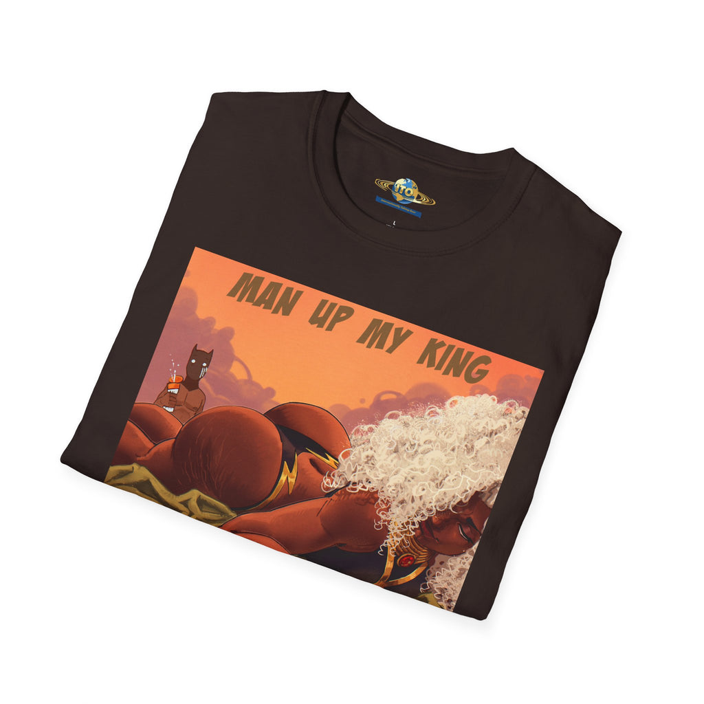 “Man Up My King” Retro Desert Art T‑Shirt