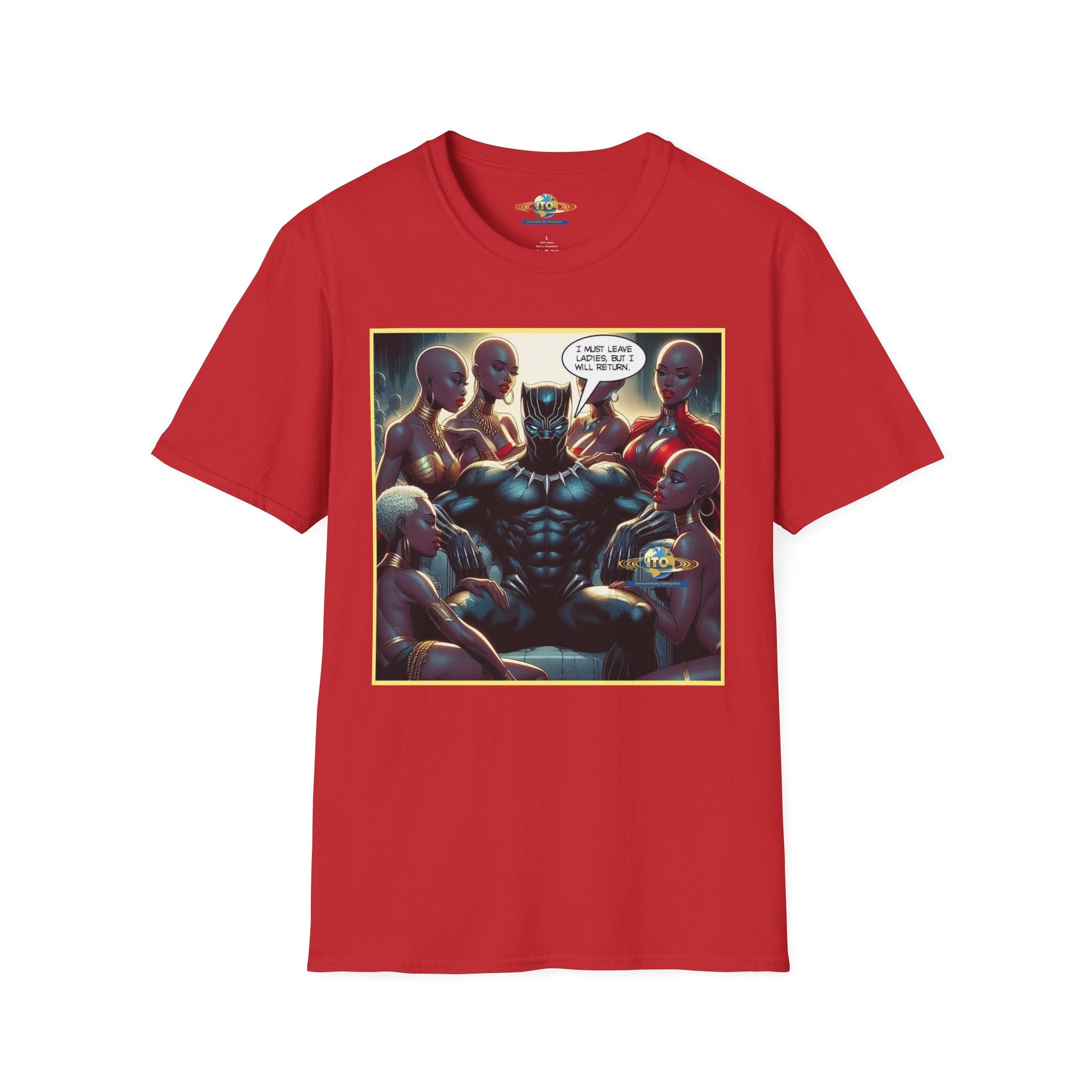 Black Panther Comic Art T‑Shirt — "Wakanda Forever?" Graphic Tee