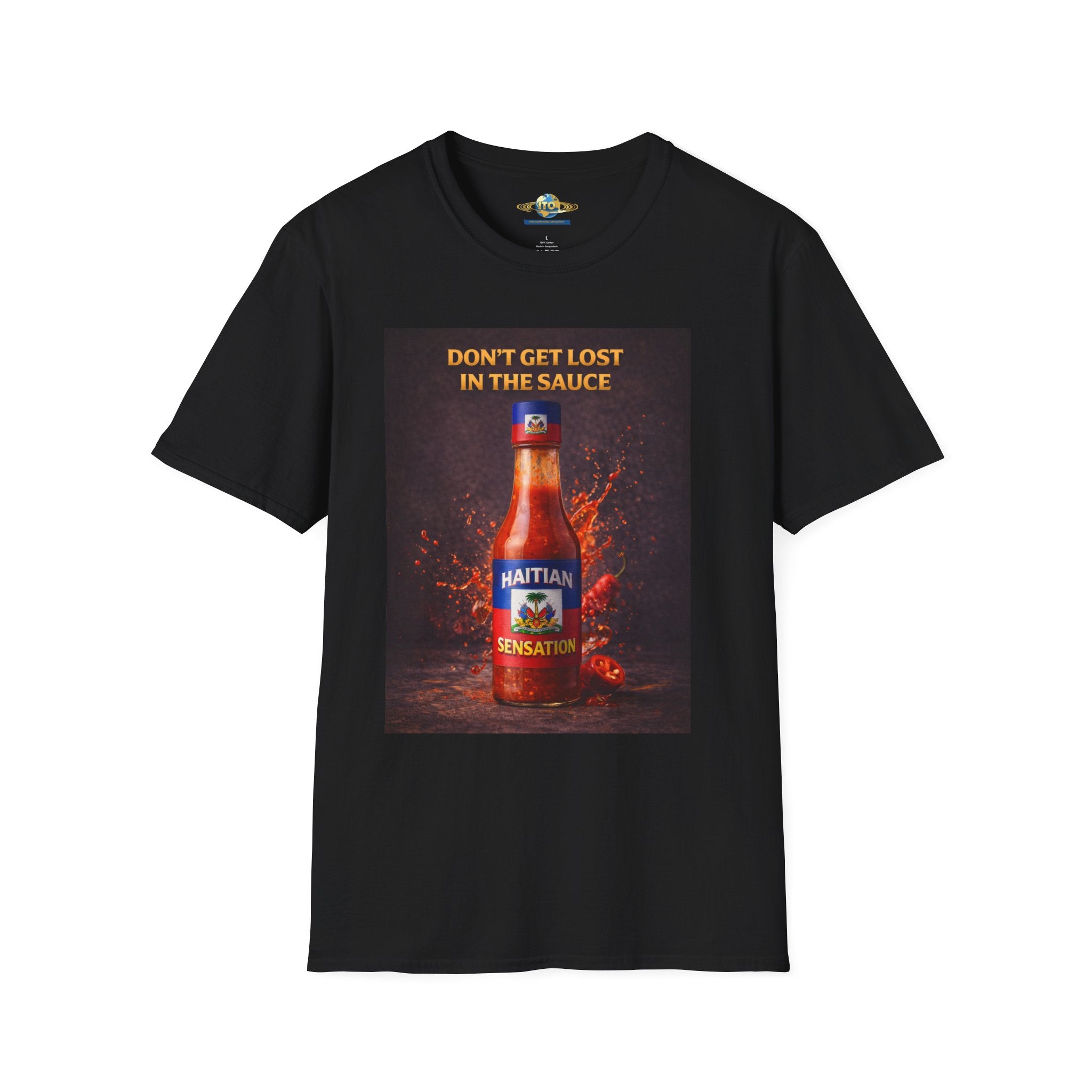 Hot Sauce T-Shirt — "Don't Get Lost in the Sauce" Graphic Tee