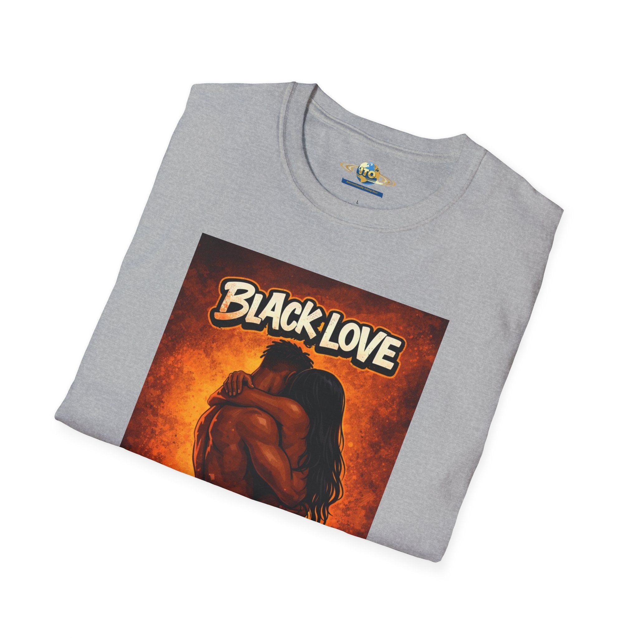 T-Shirt — "Black Love" Romantic Couple Graphic Tee