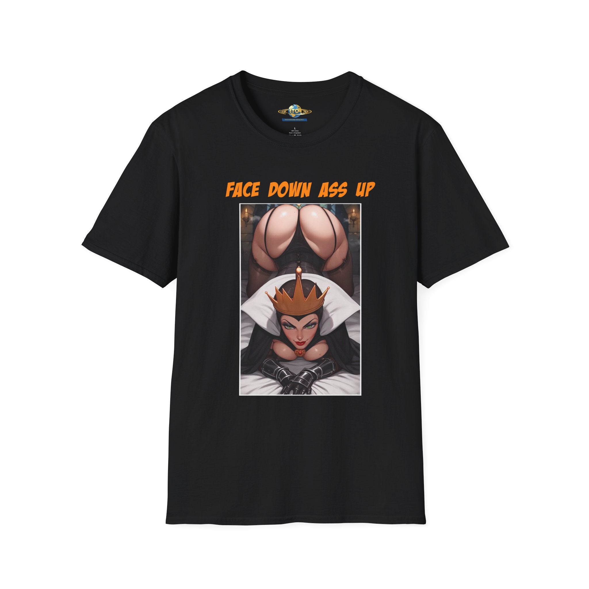 Graphic T-Shirt "Face Down Ass Up" Bold Queen Illustration