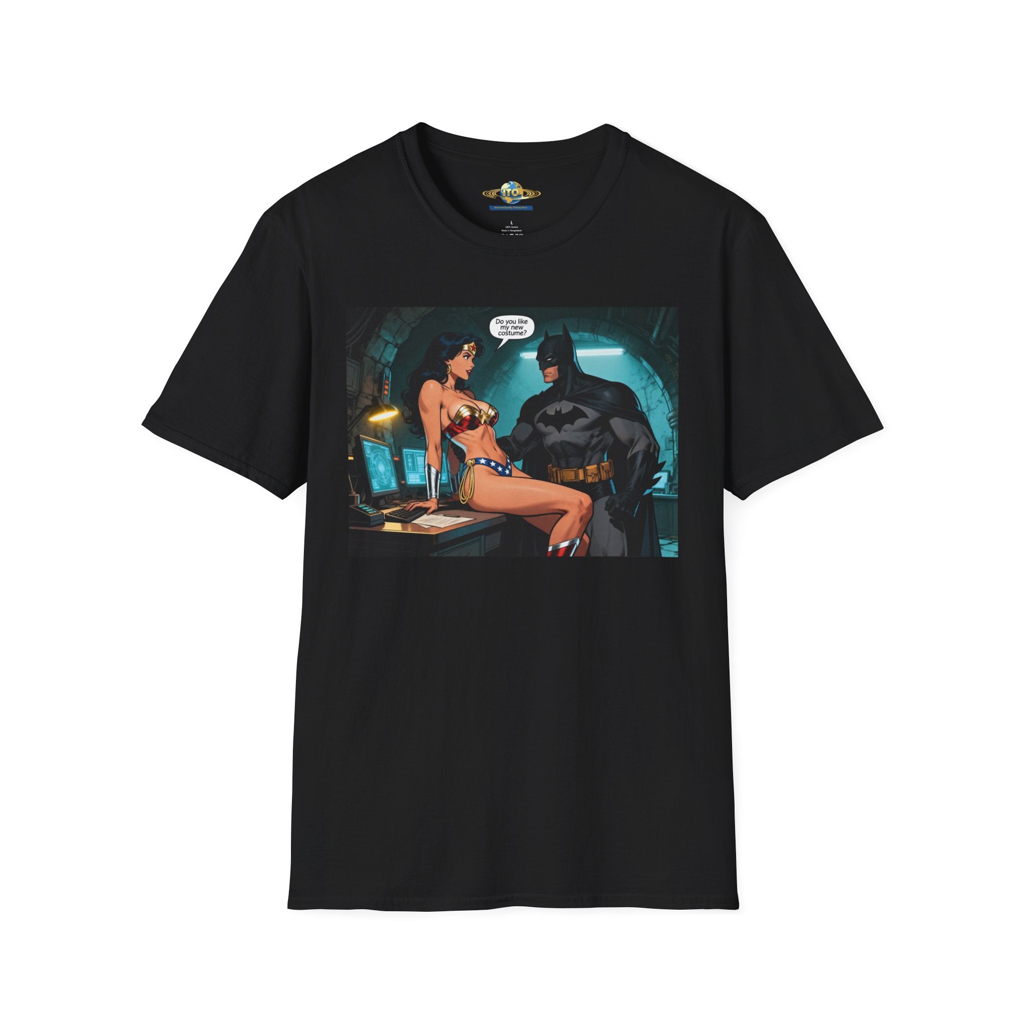 Graphic T-Shirt — Retro Comic Batman & Wonder Woman Pinup