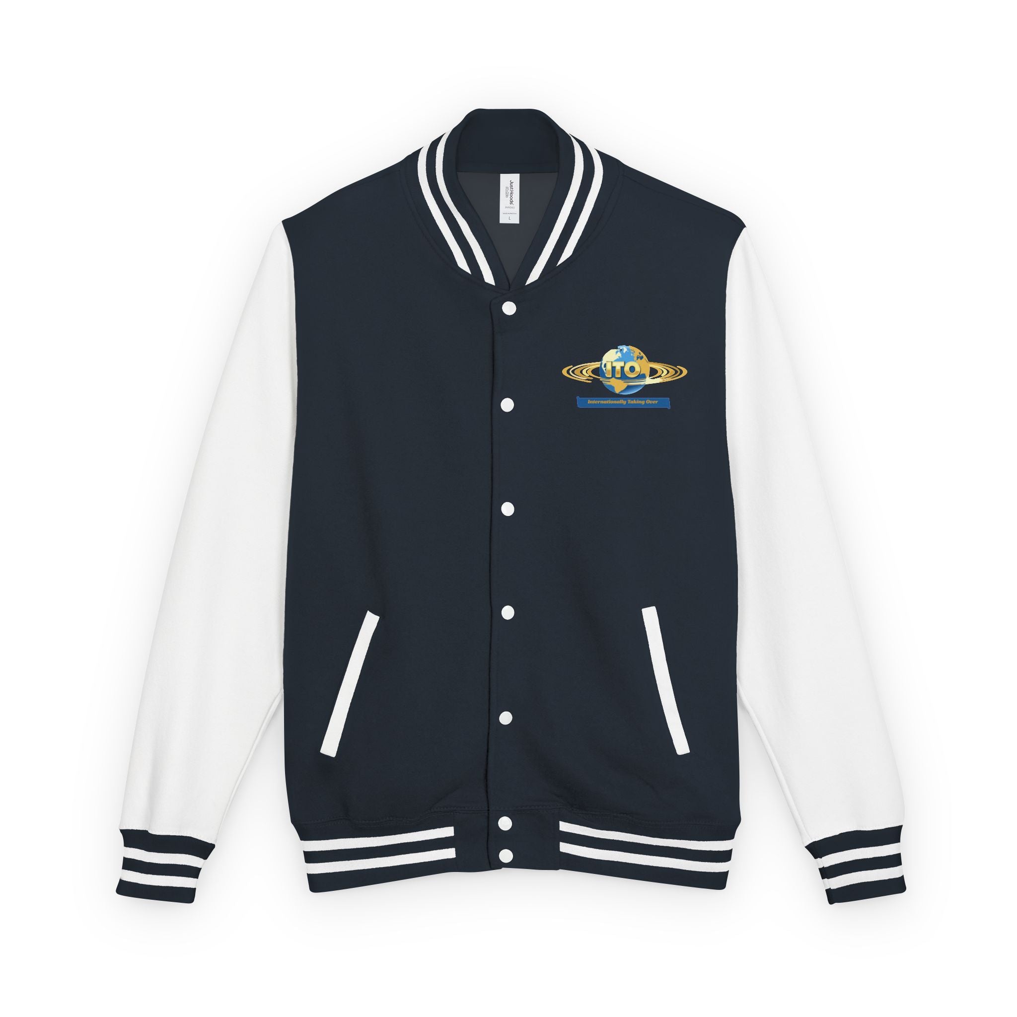Letterman Jacket — UTO Interplanetary Travel Club Logo Varsity Jacket