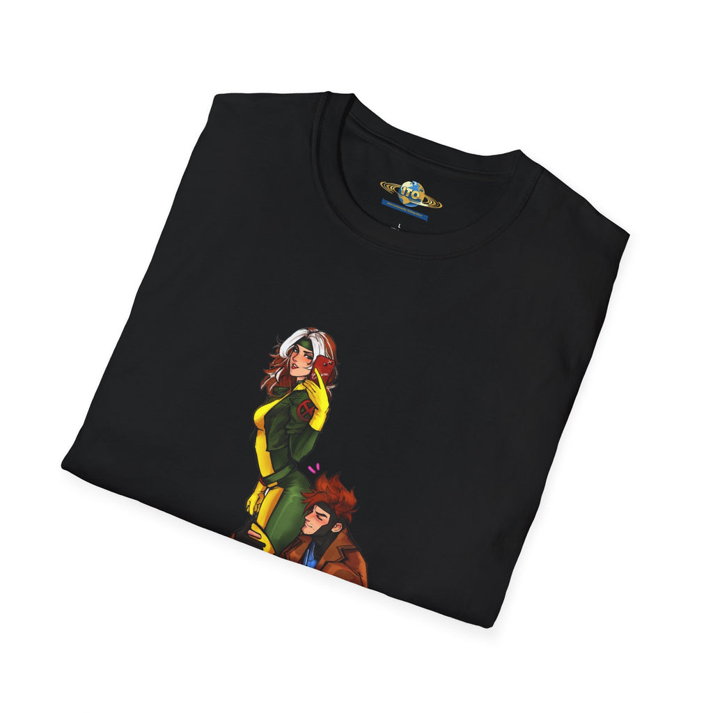 Gambit & Rogue Comic Art T-Shirt – Mutant Romance Graphic Tee