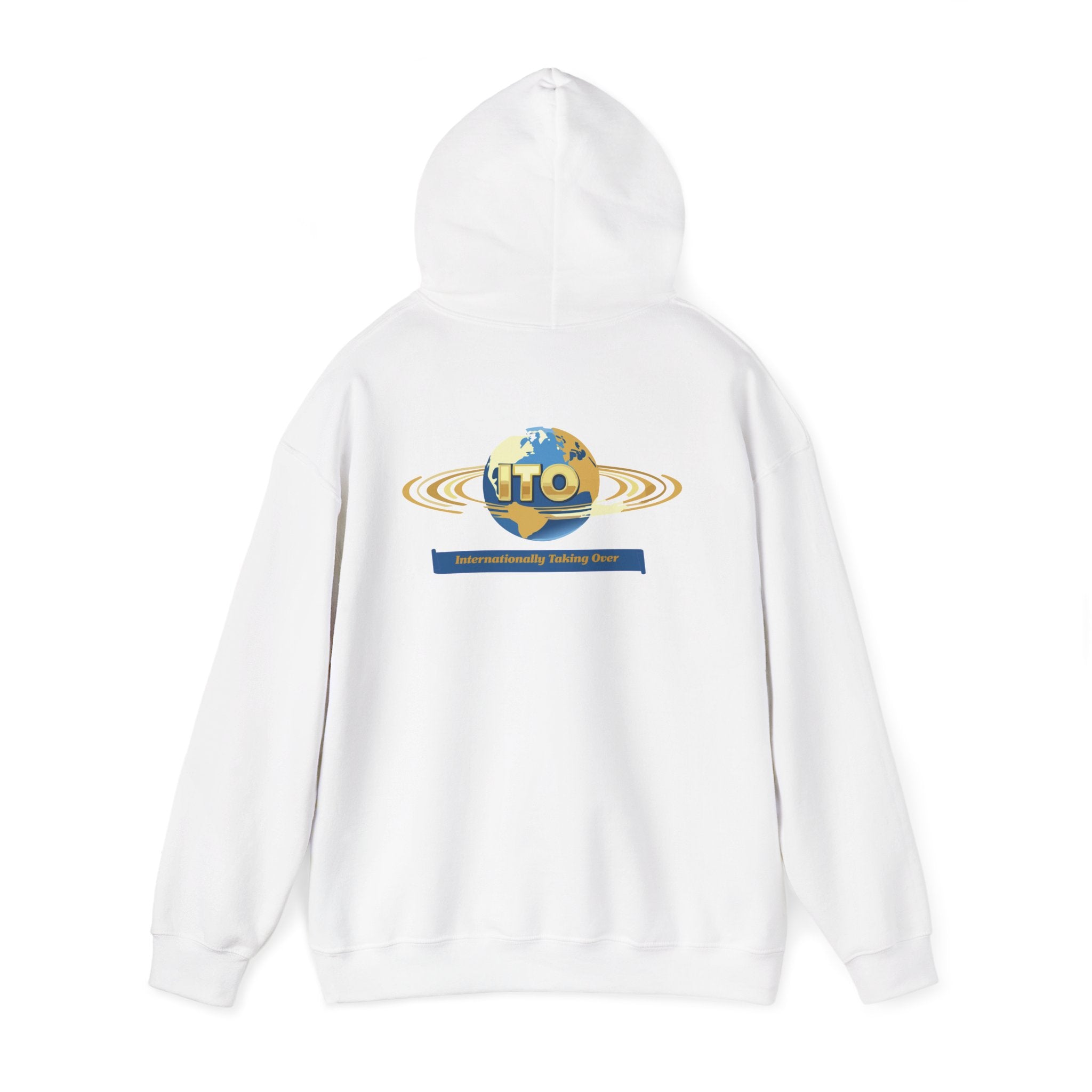 ITO Globe Logo Hoodie — Internationality Holding Office Sweatshirt