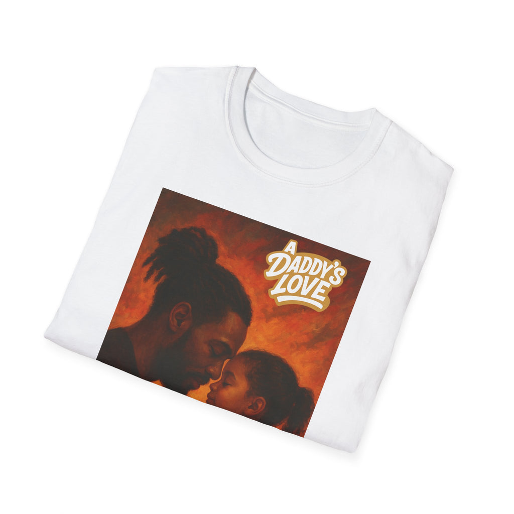 Daddy's Love T-Shirt — Father & Daughter Illustration Tee for Father's Day