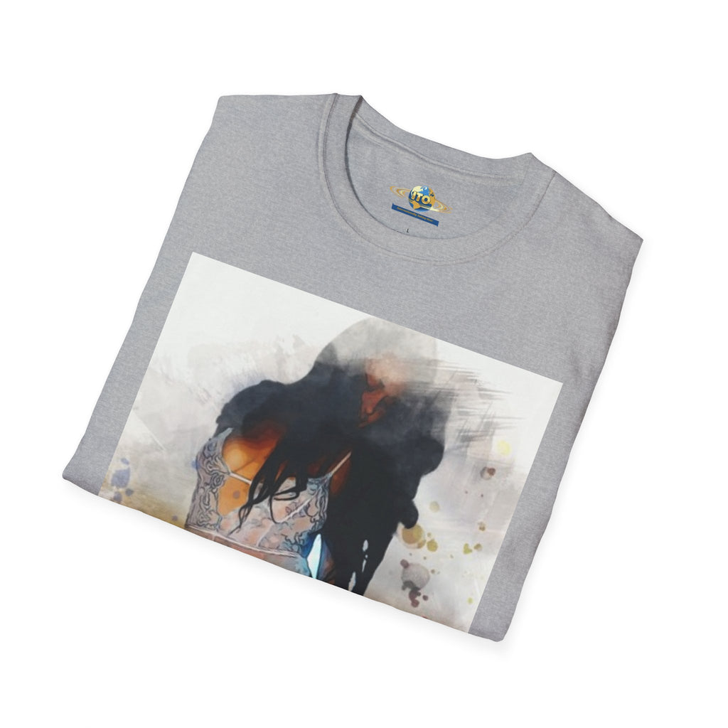 Graphic T-Shirt — Artistic Watercolor Woman Swimwear Print