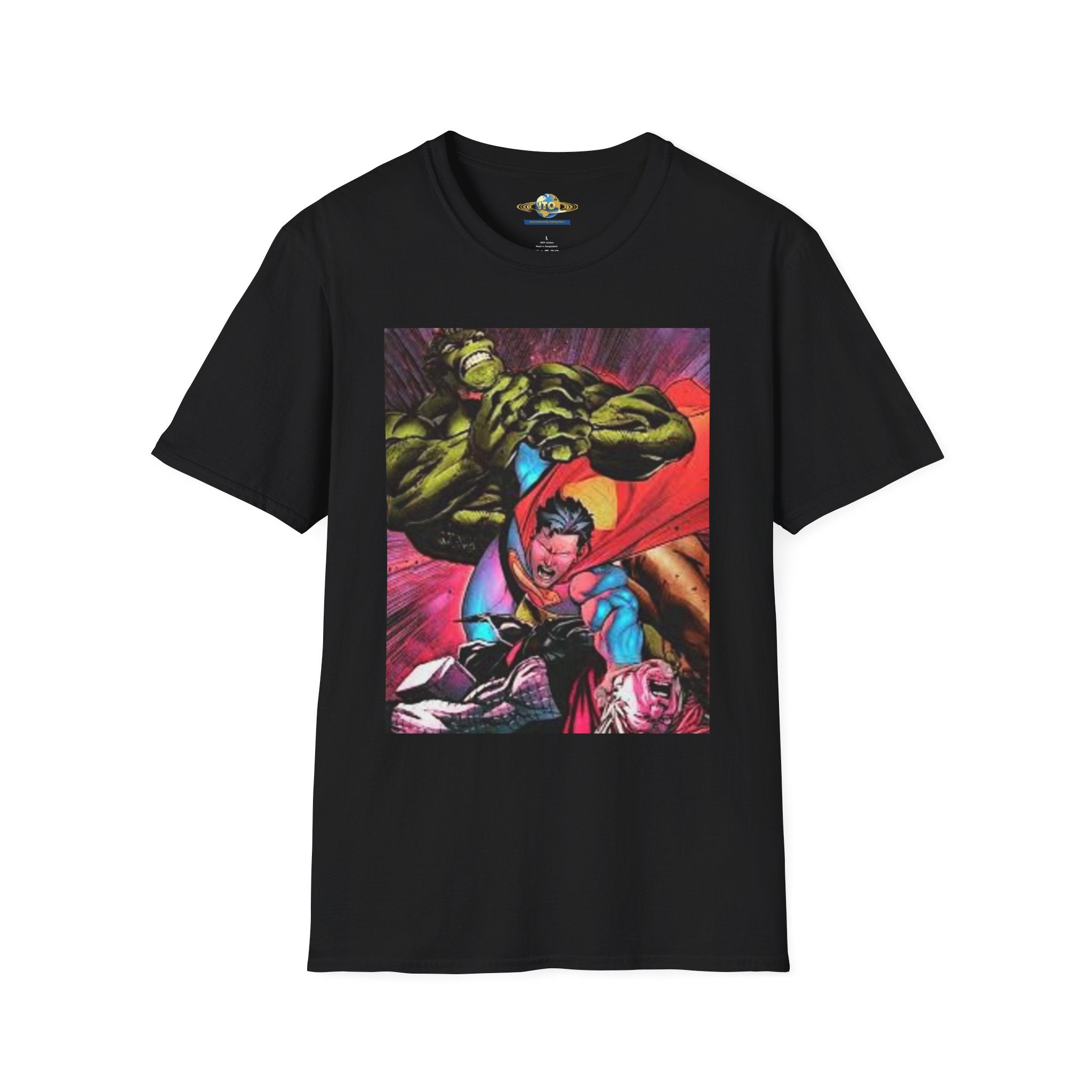 Superhero Mashup T‑Shirt — Dynamic Comic Art Tee