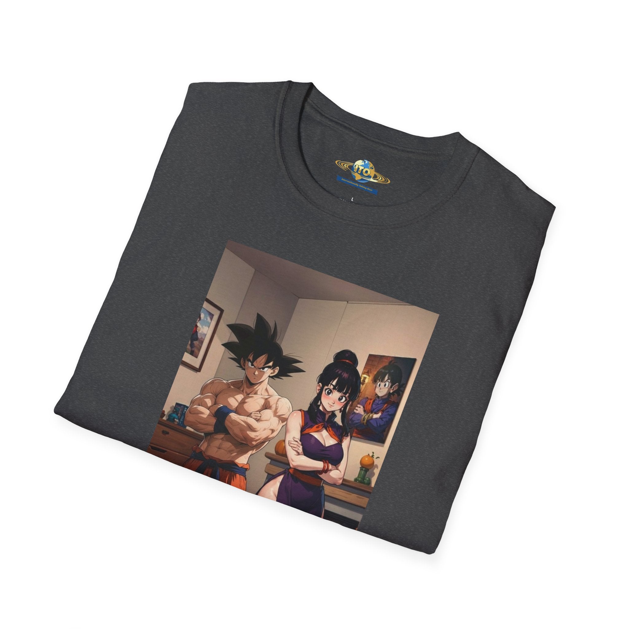Anime Couple Graphic T-Shirt — Cozy Home Goku & Caulifla Poster Design
