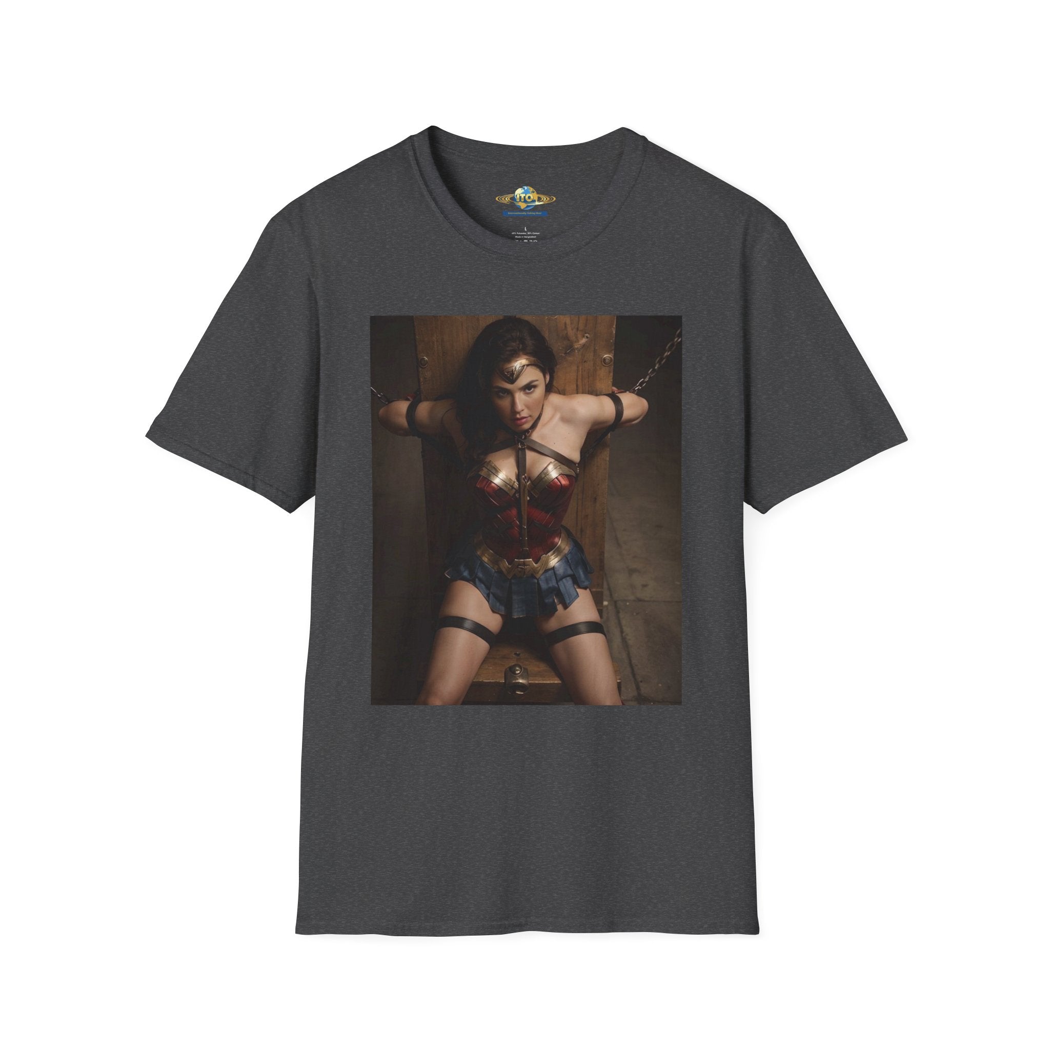 Wonder Woman Inspired Graphic T-Shirt — Retro Heroine Photo Tee