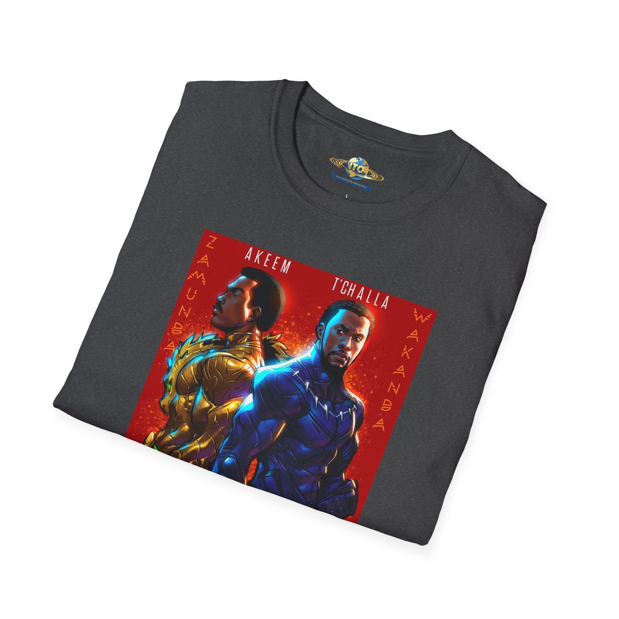 Two Kings Poster T-Shirt — Bold Afrocentric Duo Graphic Tee