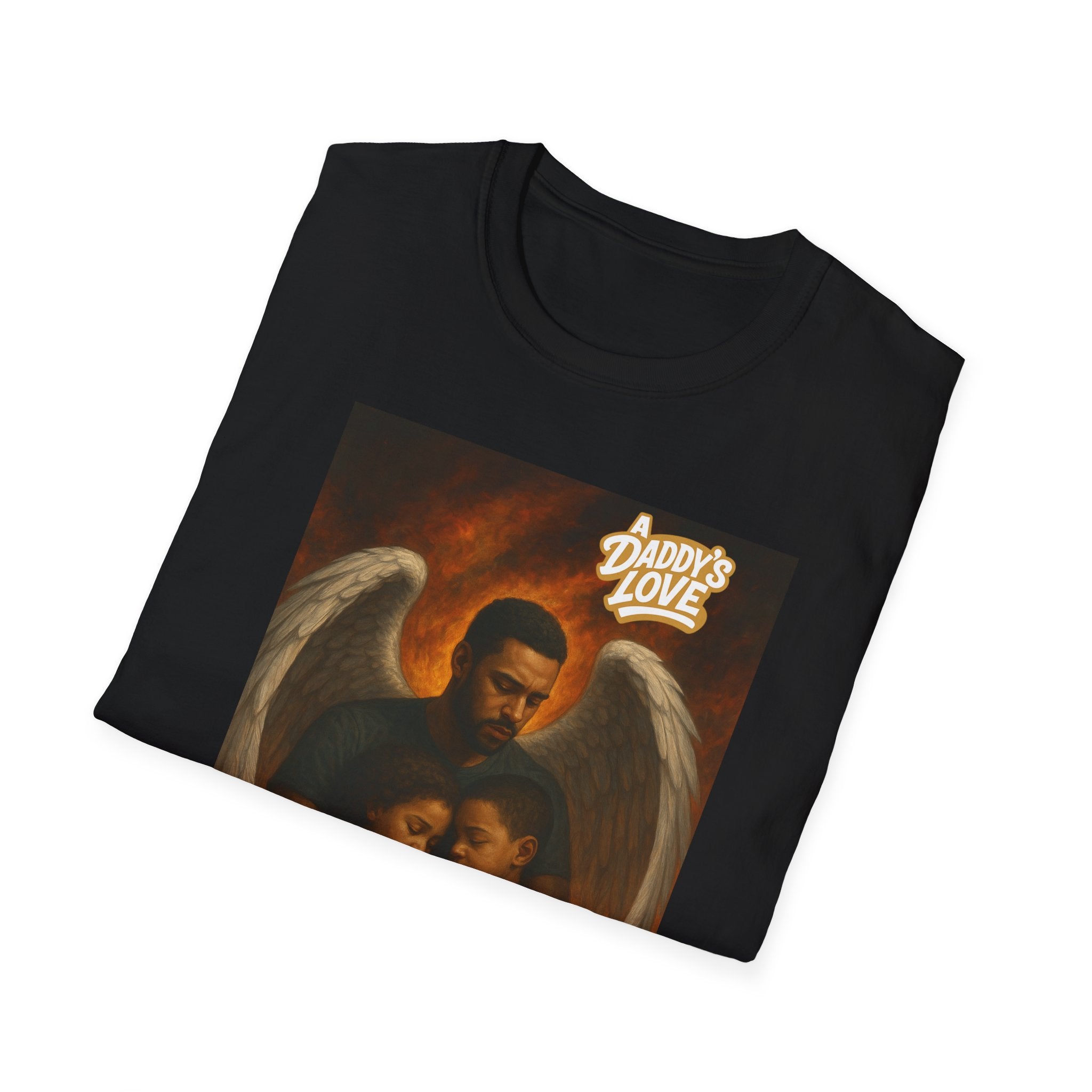 Angel Embrace T-Shirt – "Daddy's Love" Family Guardian Graphic Tee