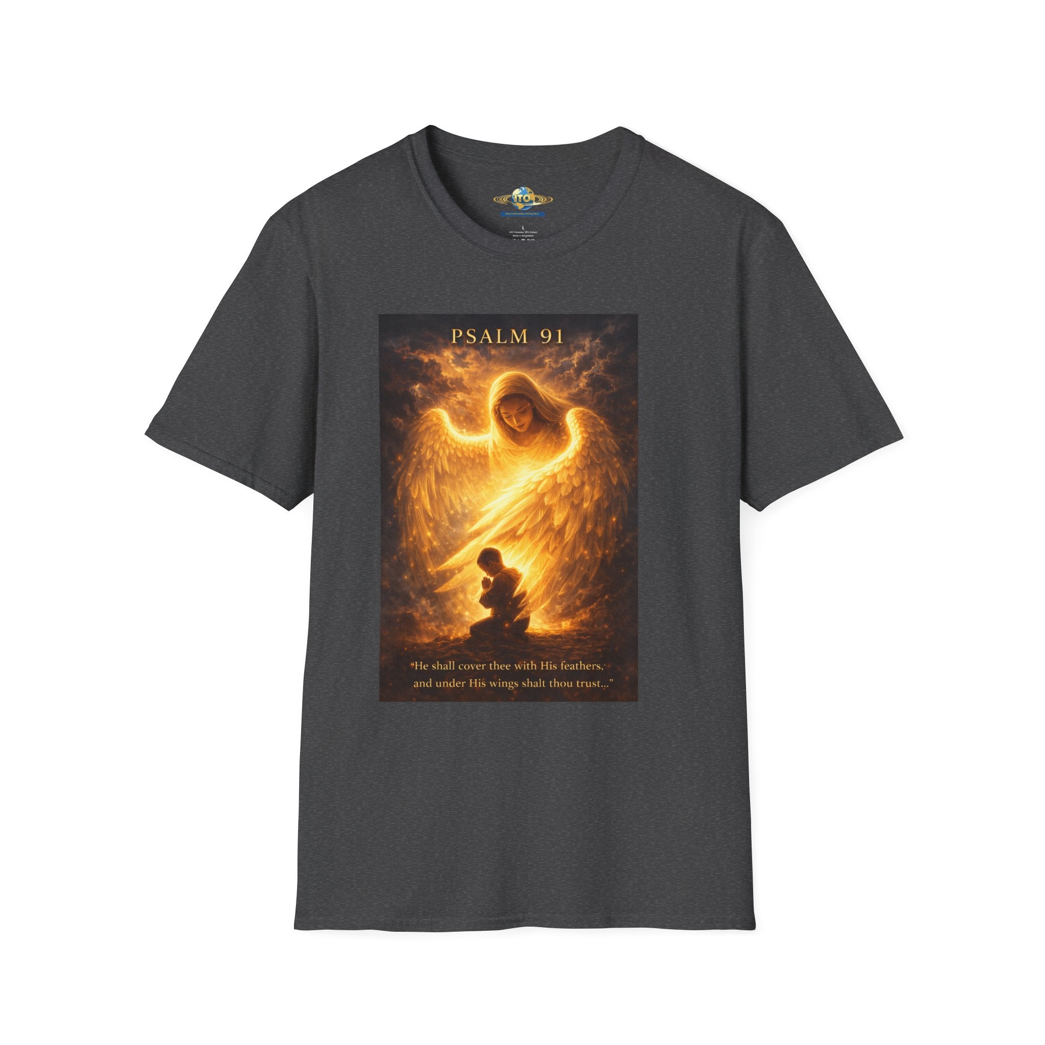 Psalm 91 Guardian Angel T-Shirt — Inspirational Christian Faith Tee