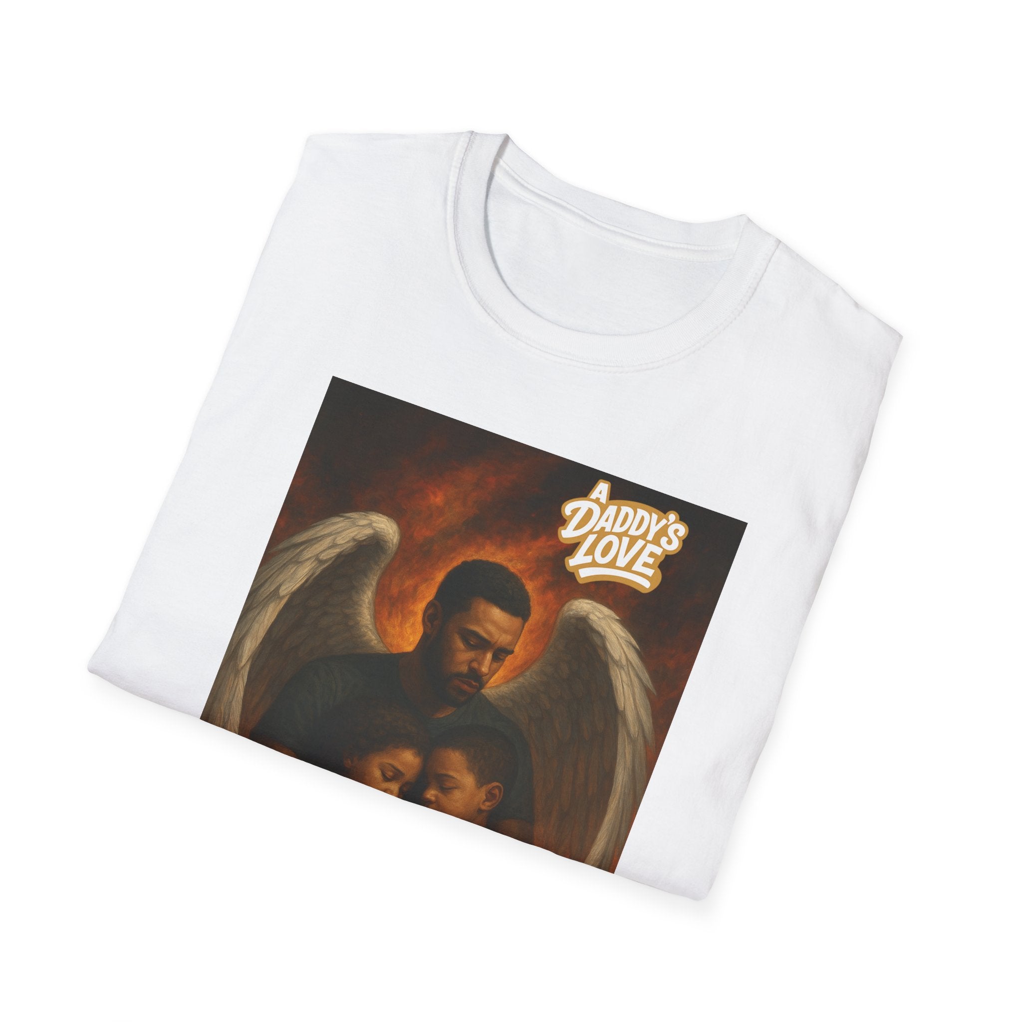Angel Embrace T-Shirt – "Daddy's Love" Family Guardian Graphic Tee